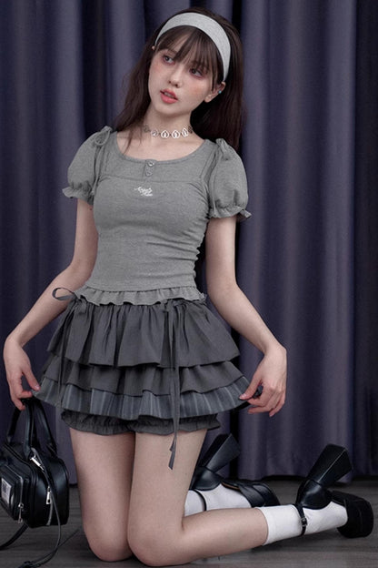 Mega Gray Cake Skirt