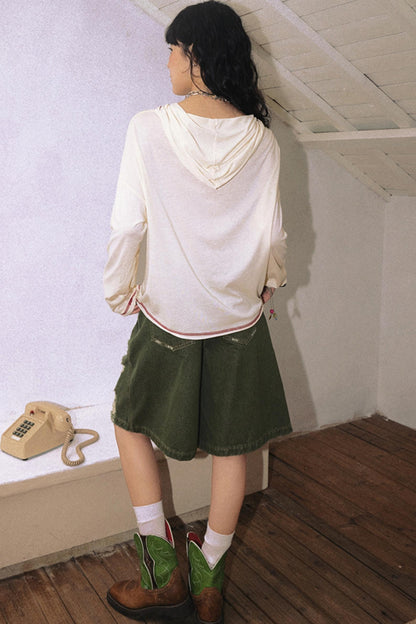 Physical Long Sleeves Full Print Sunscreen Hoodie