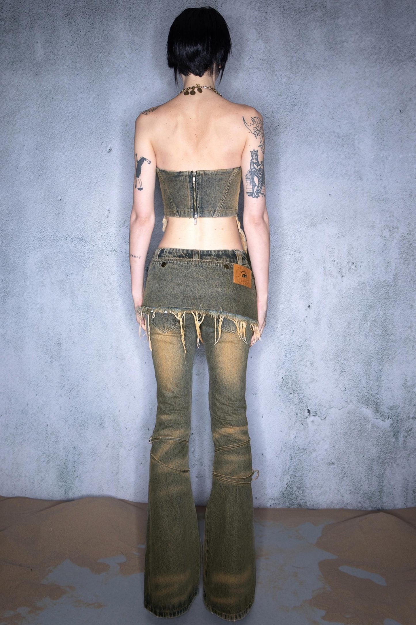 Twilight Denim Sheath Top