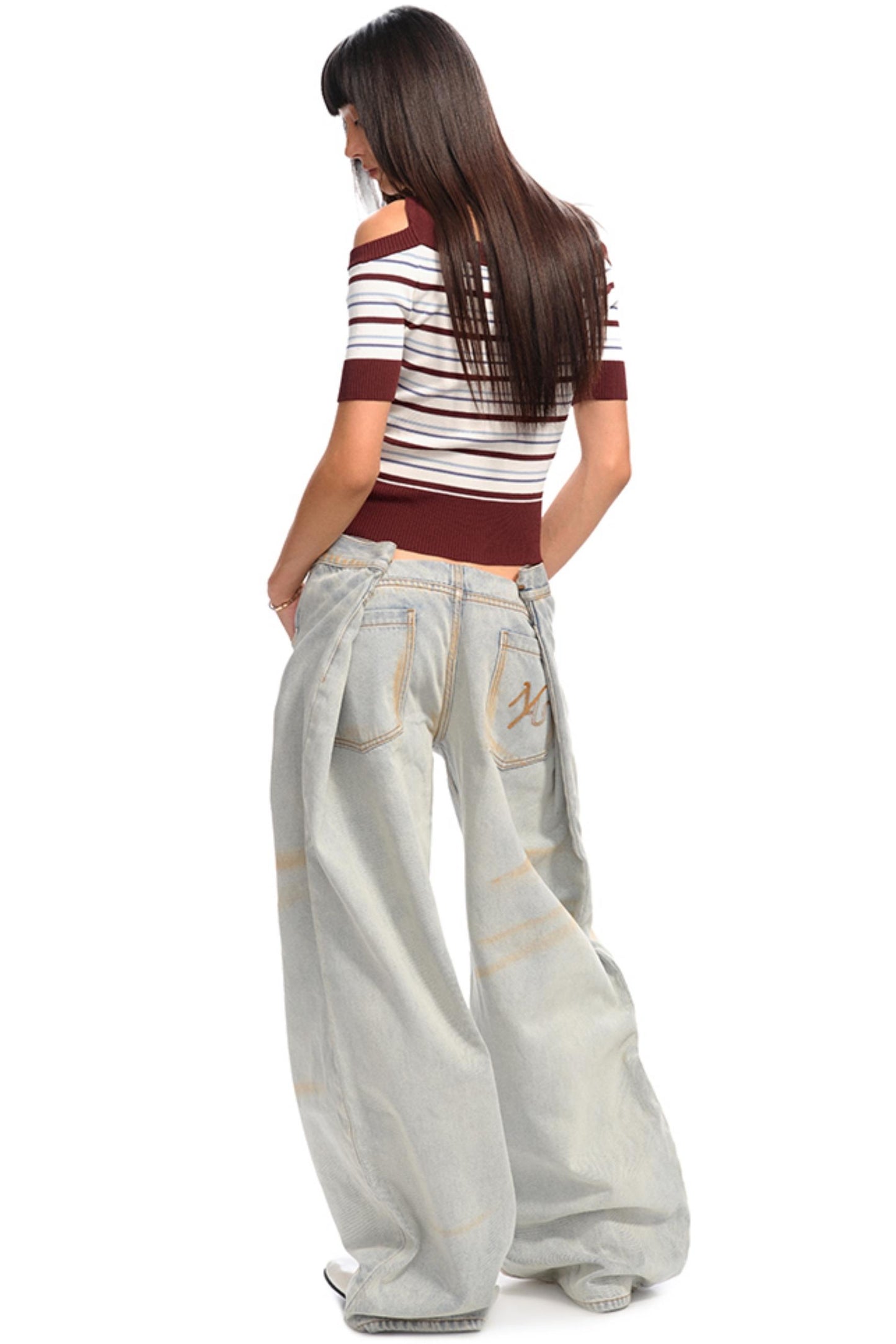 Slim Striped Mousse Tee