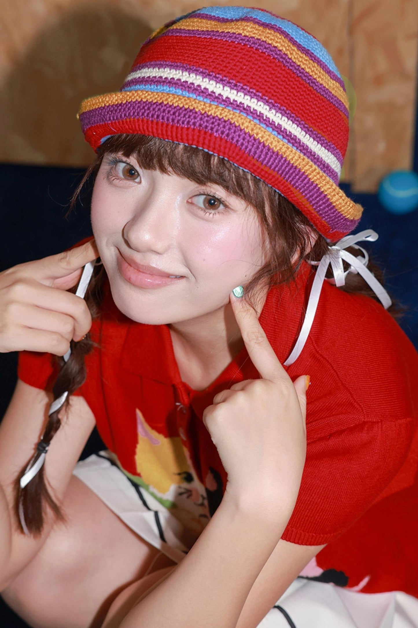 Colorful Stripe Crochet Hat