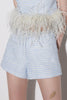 Himmelblaue Shorts. Ausverkauft.