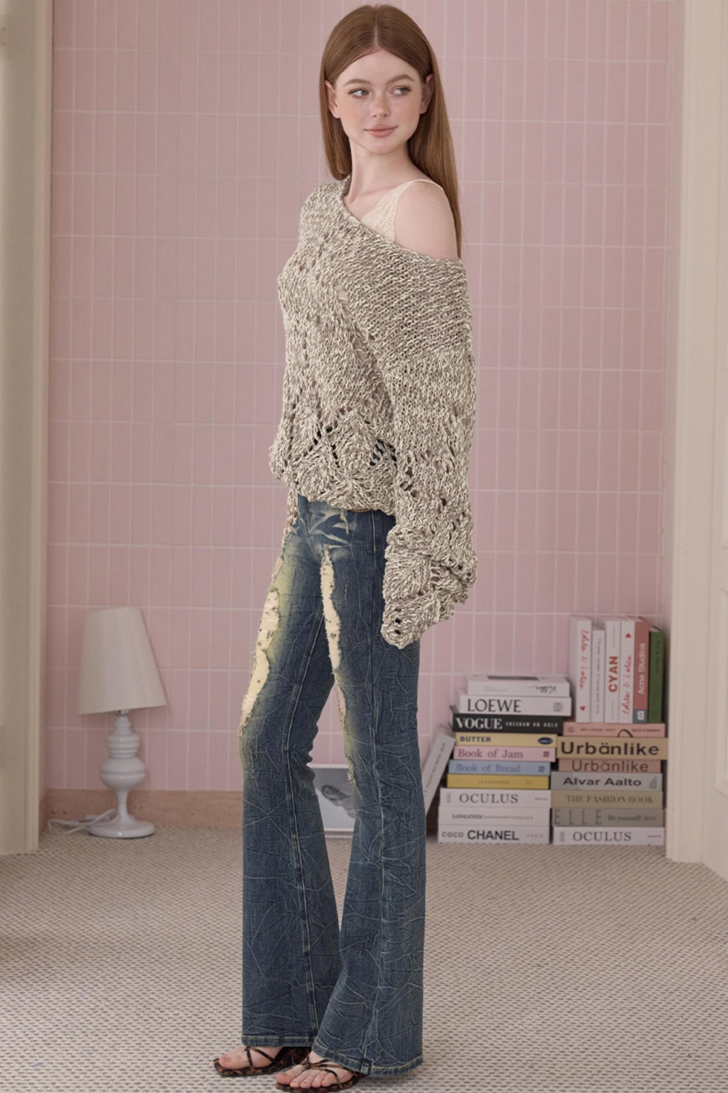 Retro Cool Ripped Tight Jeans