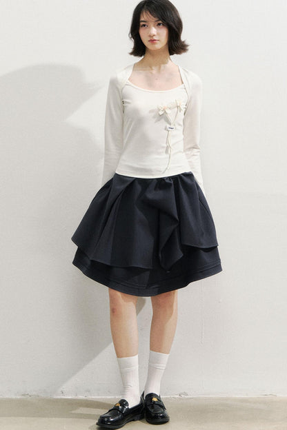 Vintage Bow Design Skirt