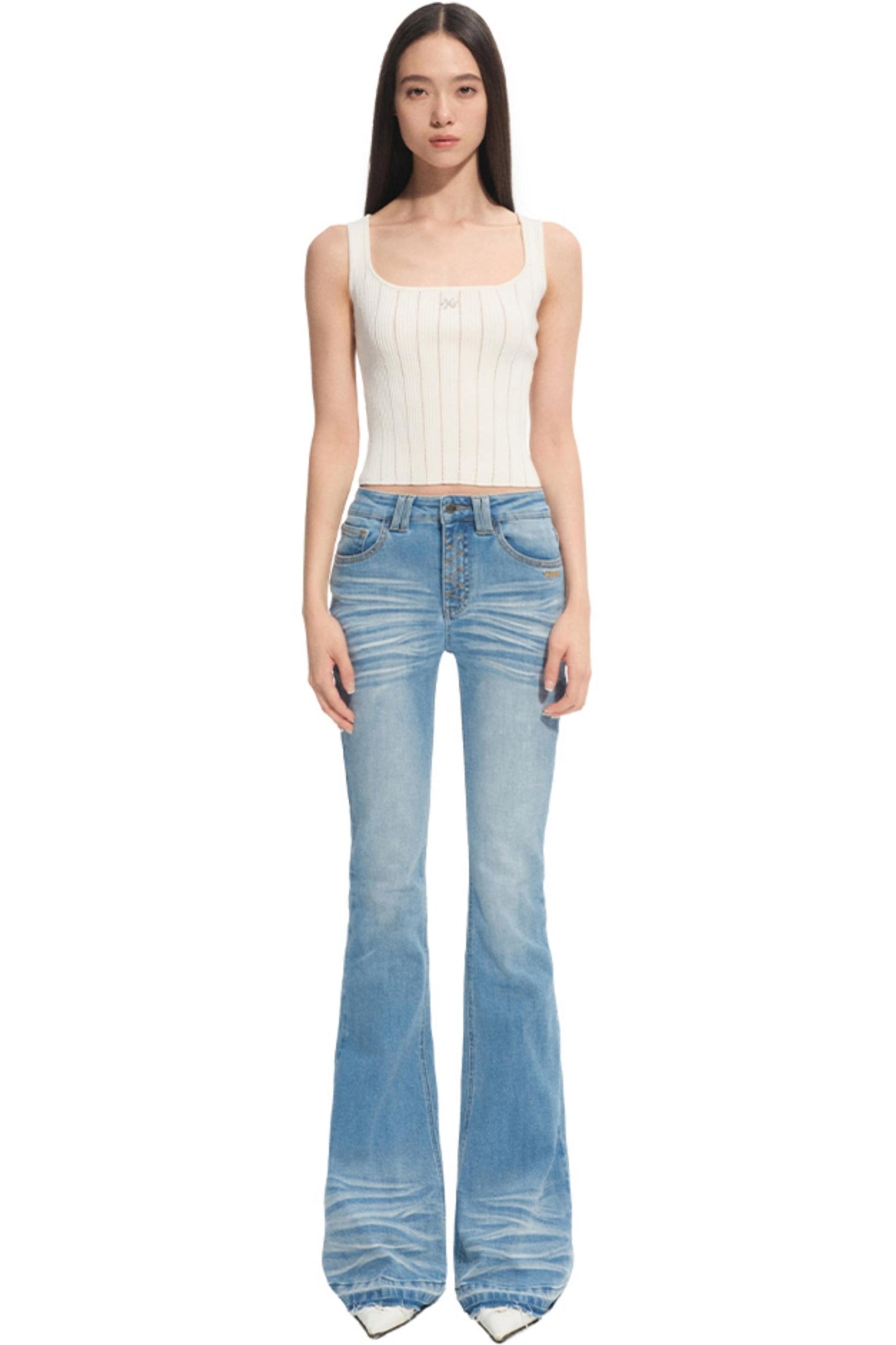 Stretch Slimming Bootcut Jeans