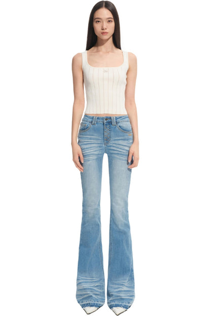 Stretch Slimming Bootcut Jeans