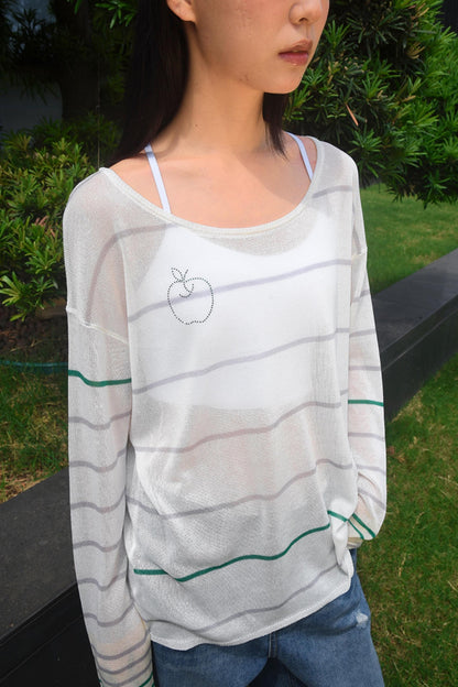 Striped Apple Hoodie