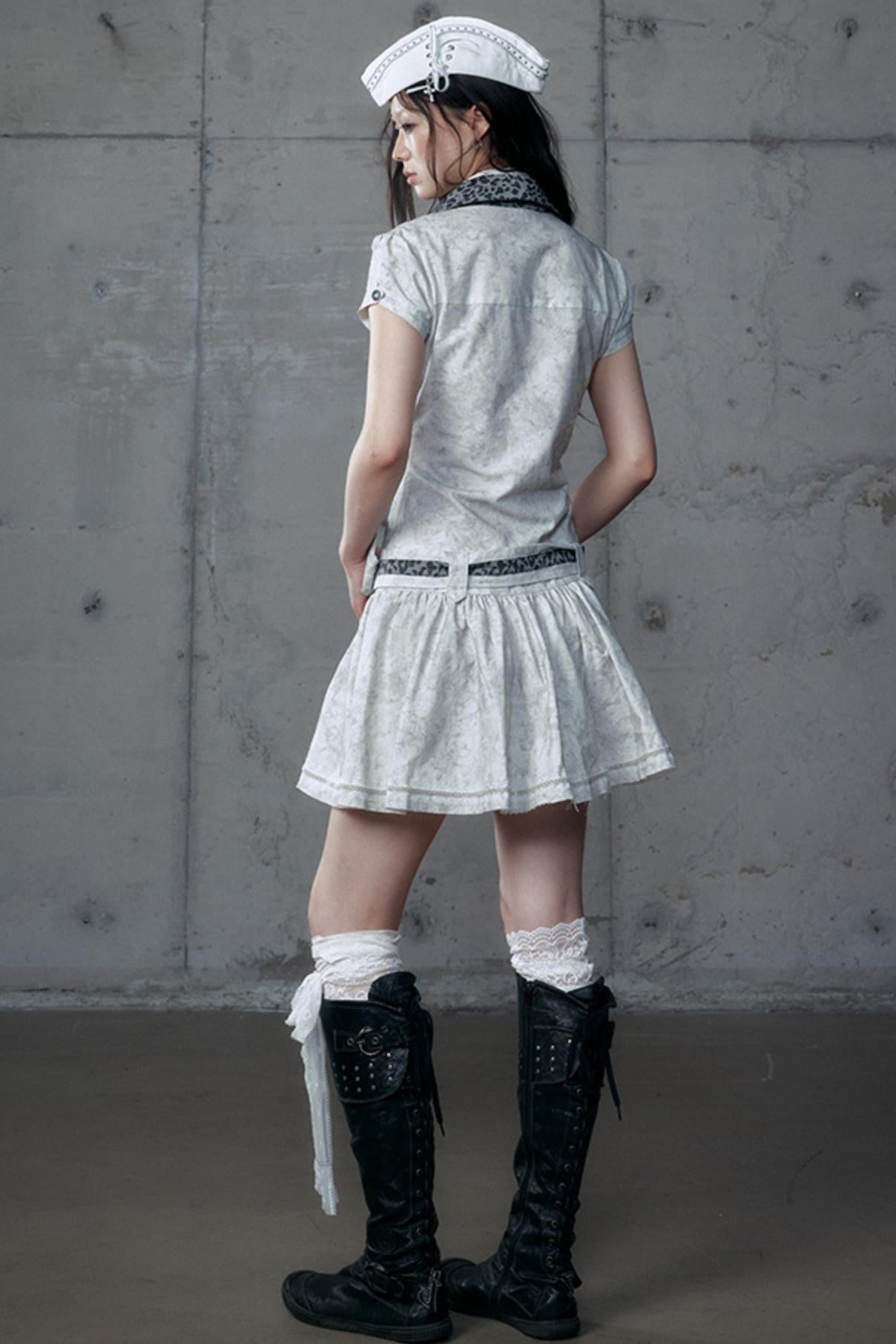 Vintage Patchwork Shirt Dress