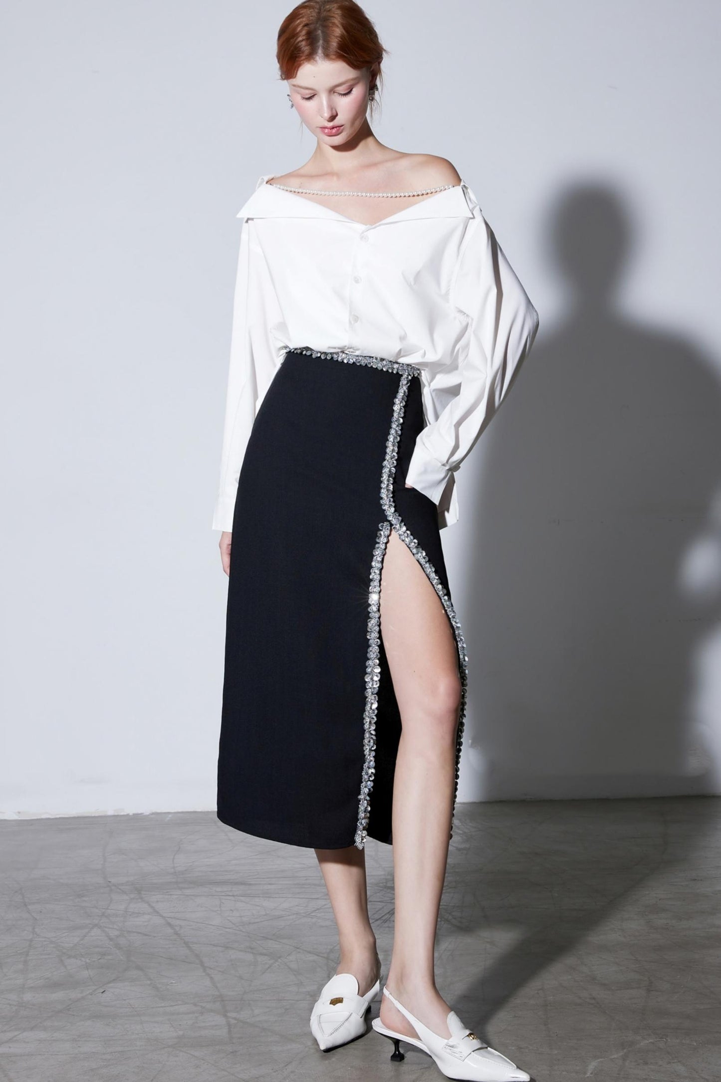 Structured Sequin High-end Skirt