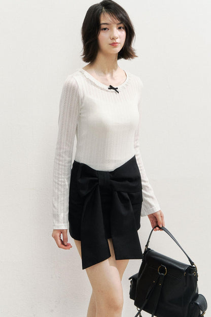 Bow Short Skirt