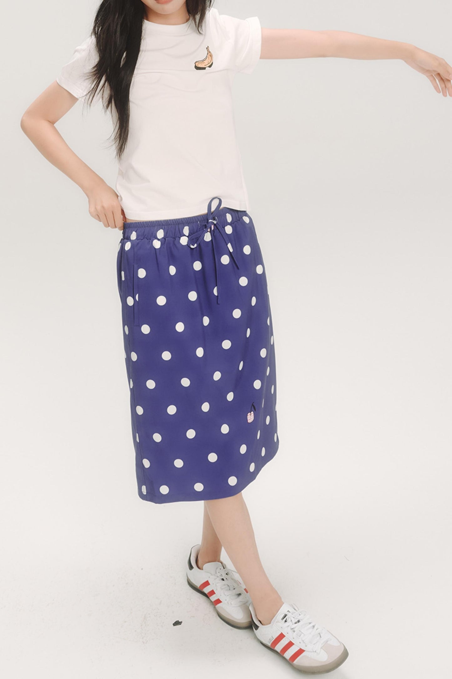 Cherry Polka Dot Skirt