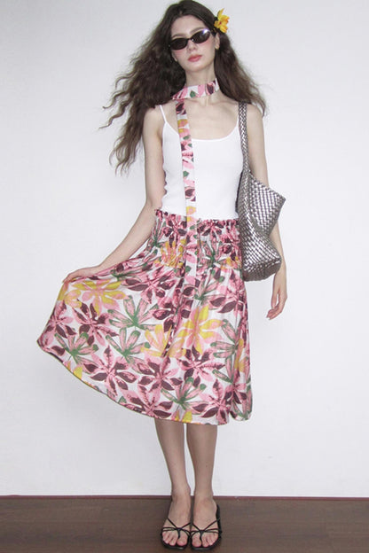 Vintage Garden Tencel Hemp Skirt