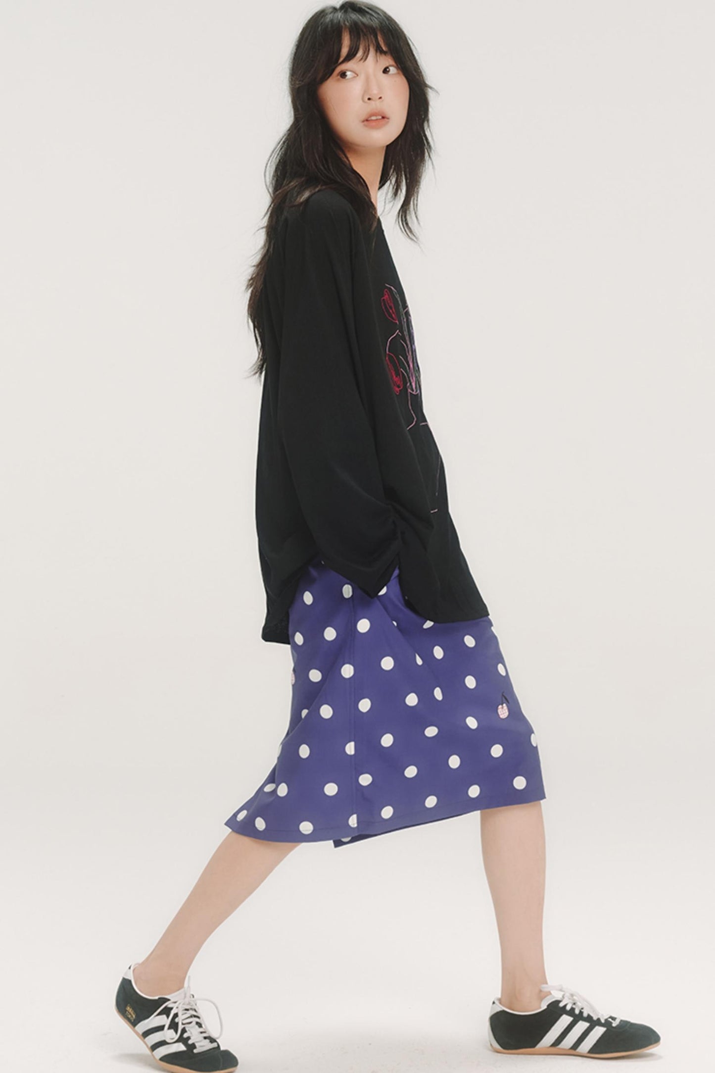 Cherry Polka Dot Skirt