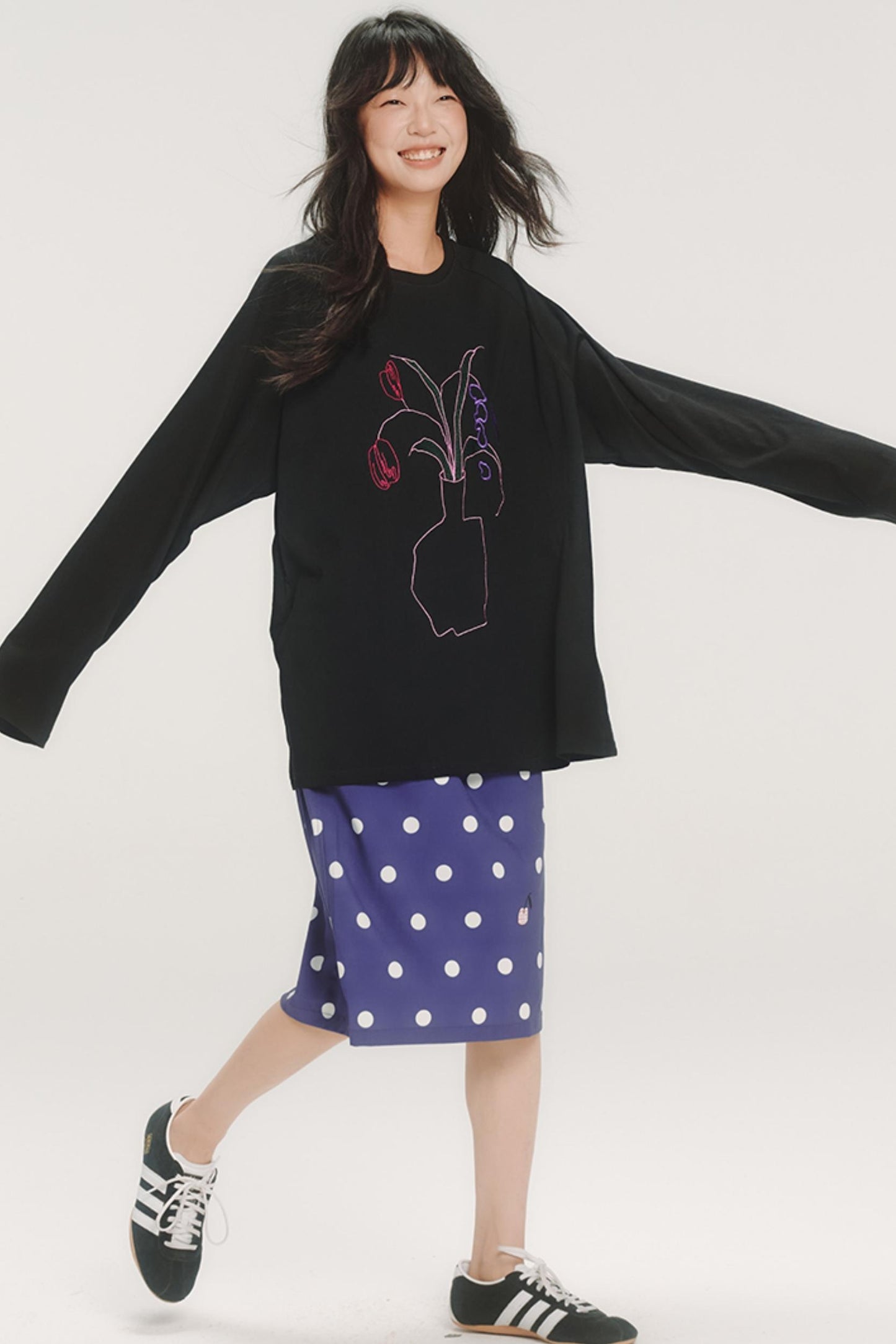 Cherry Polka Dot Skirt