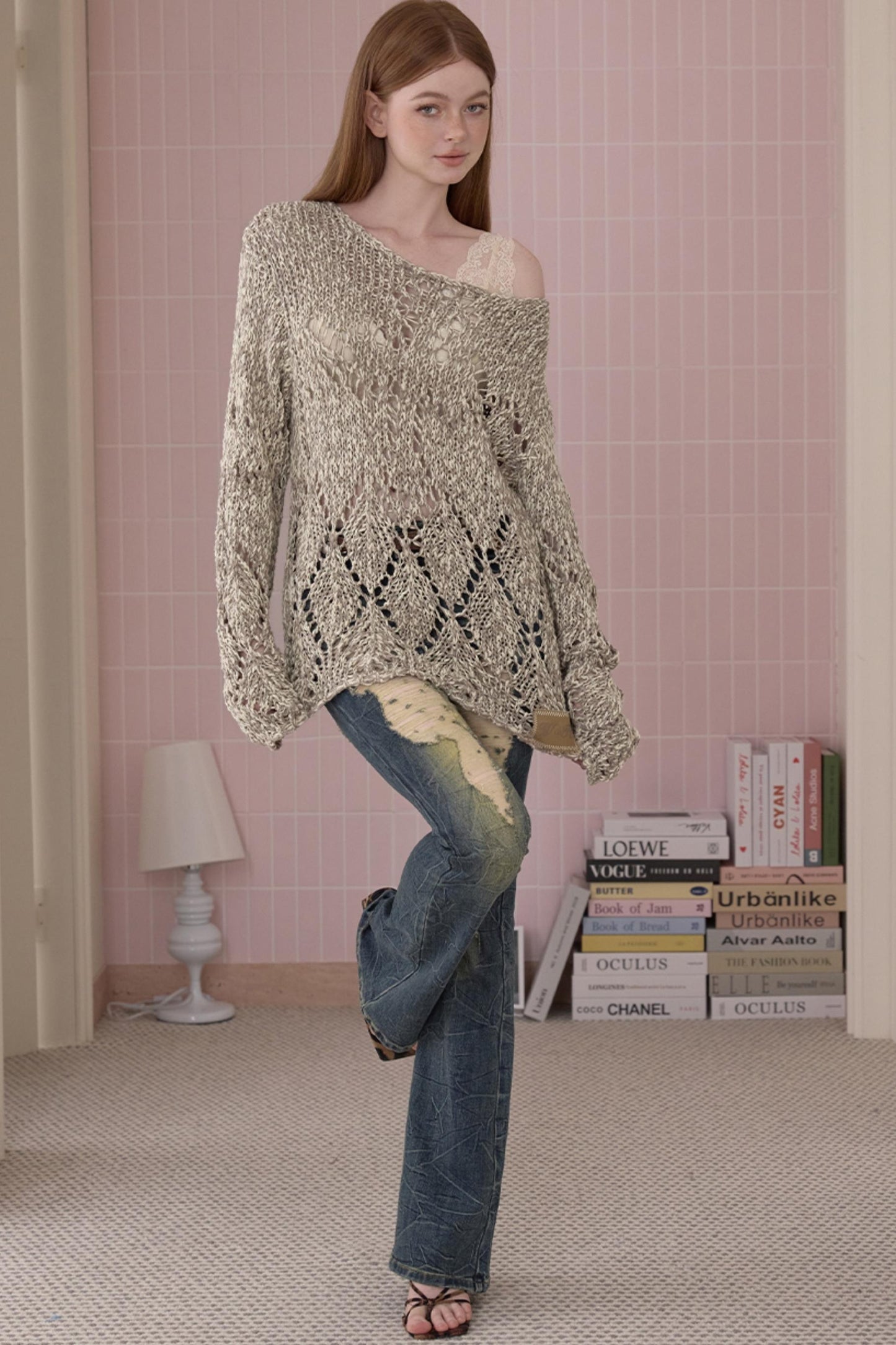 Retro Cool Ripped Tight Jeans