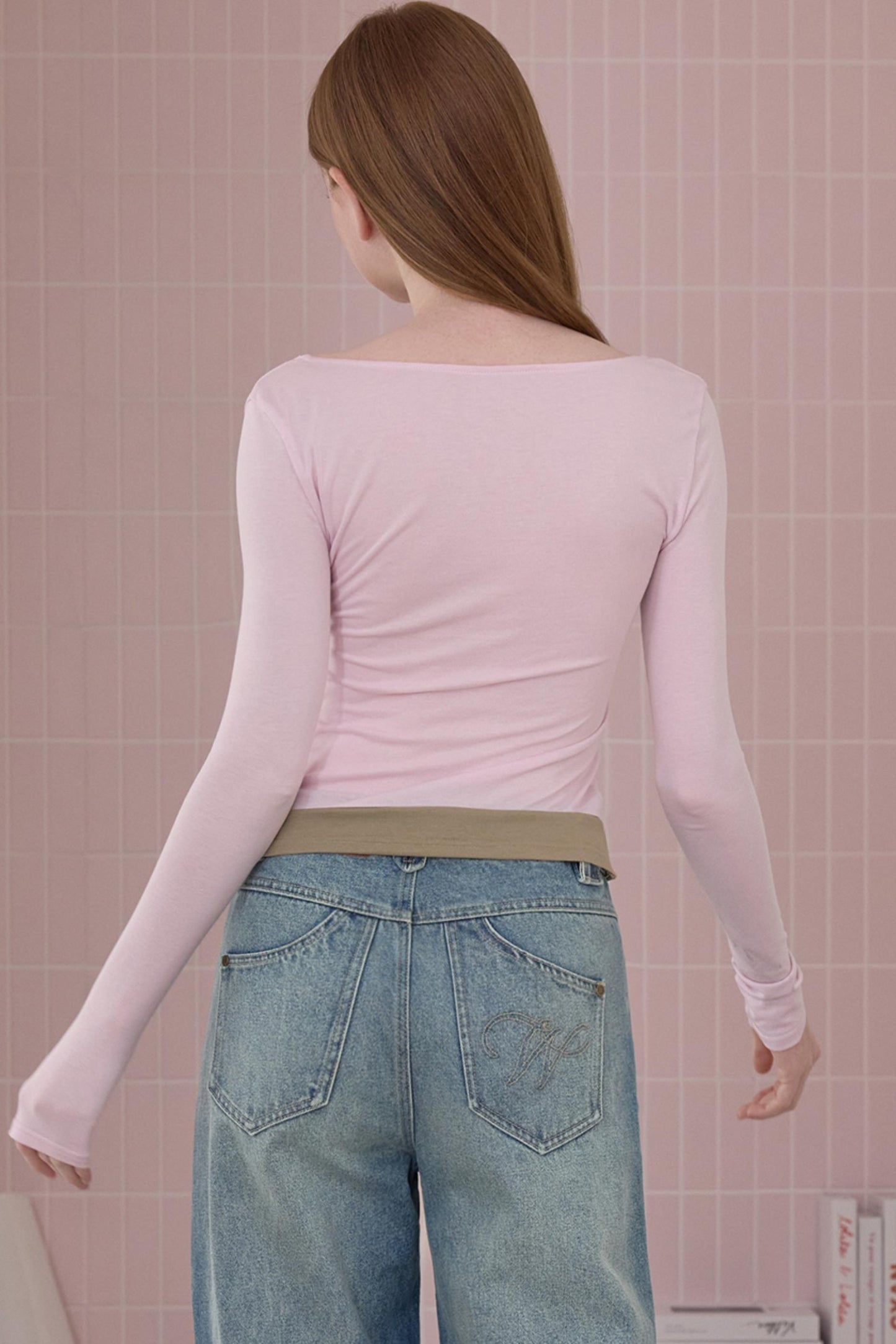 Color-Blocking Spice Girl Long Sleeve T-Shirt