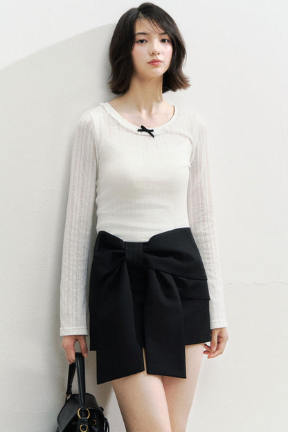 Bow Short Skirt