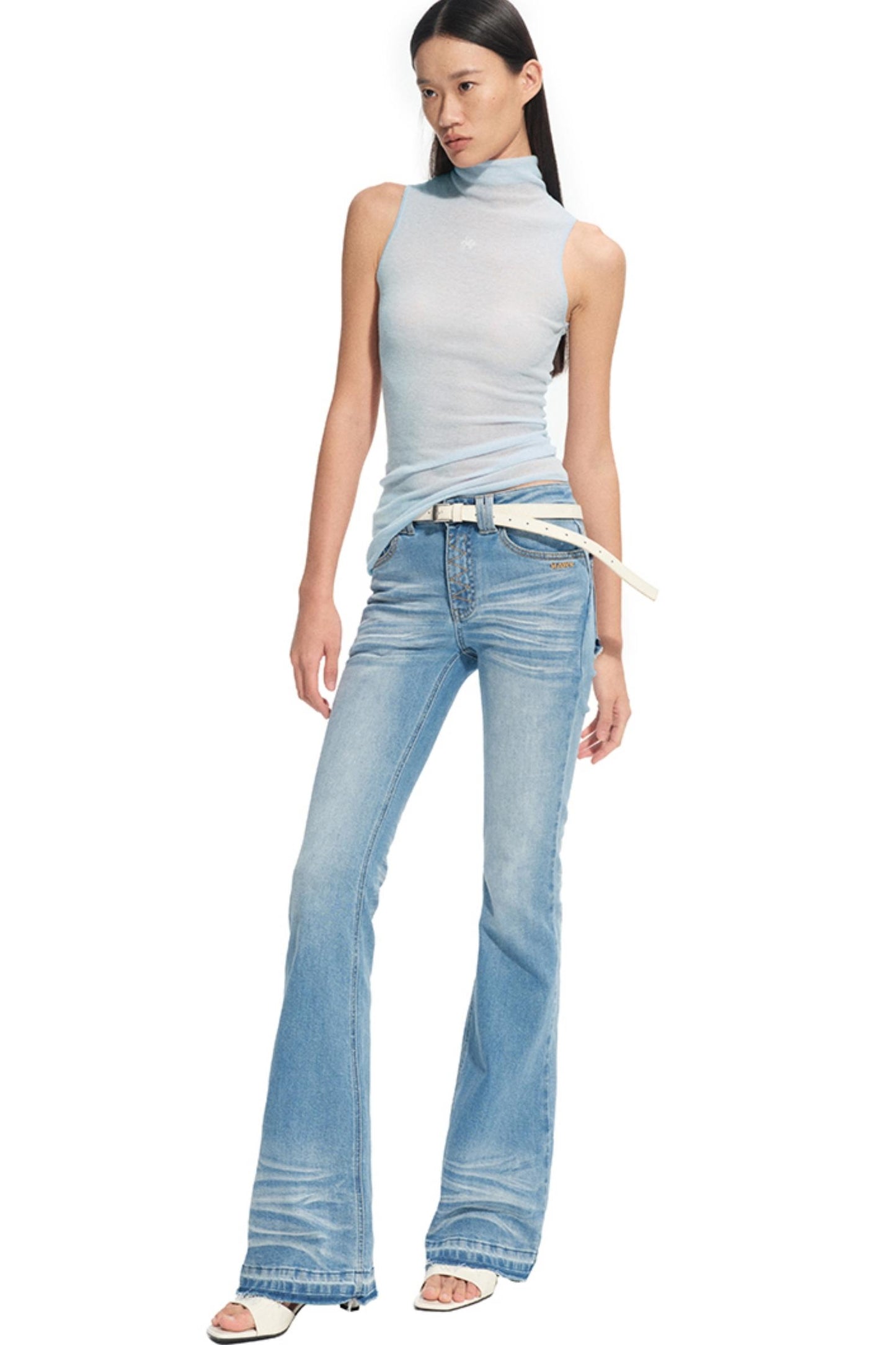 Stretch Slimming Bootcut Jeans