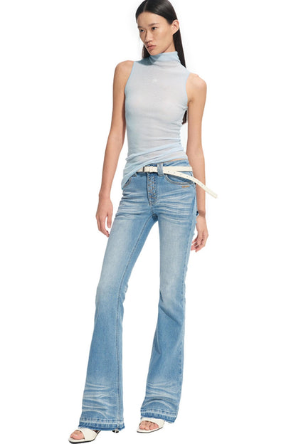 Stretch Slimming Bootcut Jeans