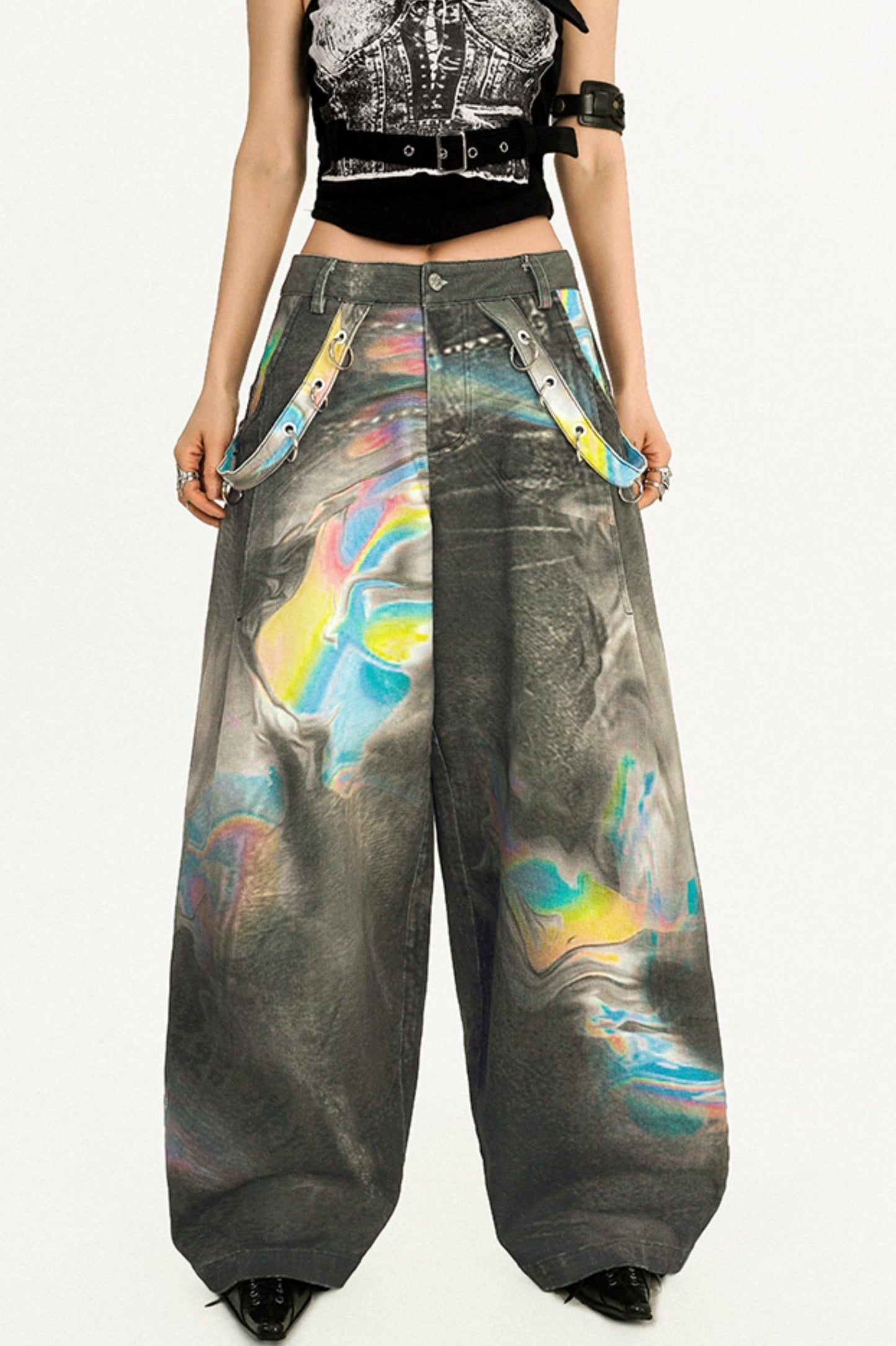 American Retro Color Smudge Jeans