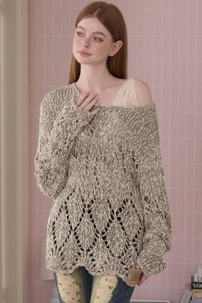 Sweet Cool Fashion Cutout Sweater
