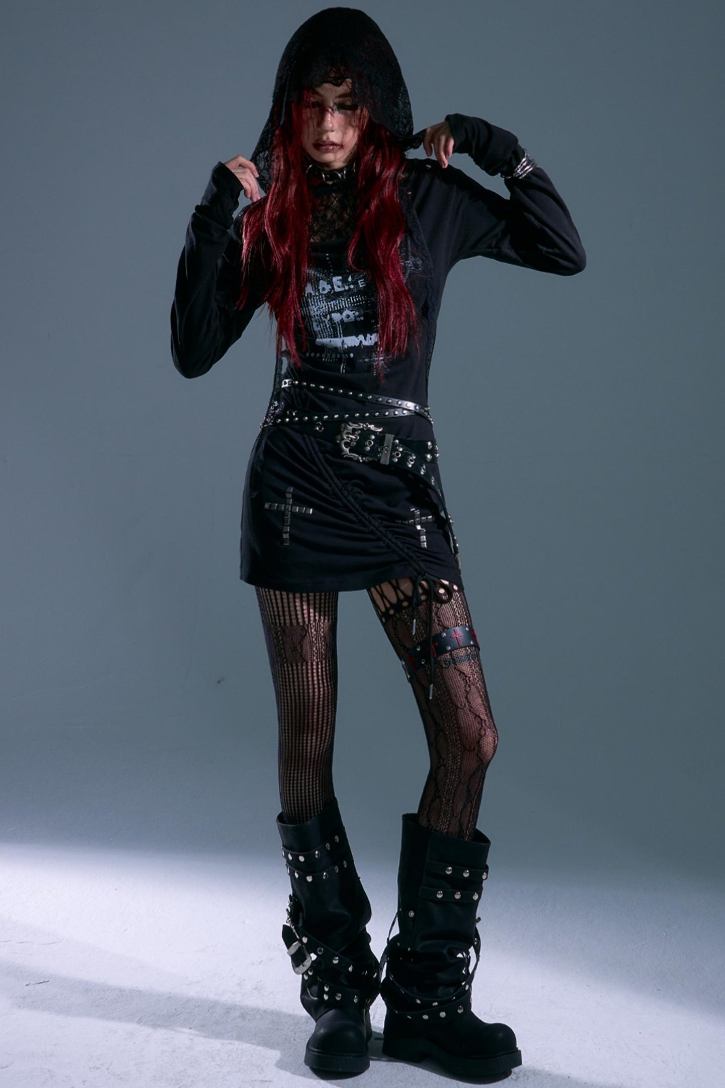 Punk Swing Lace Dress