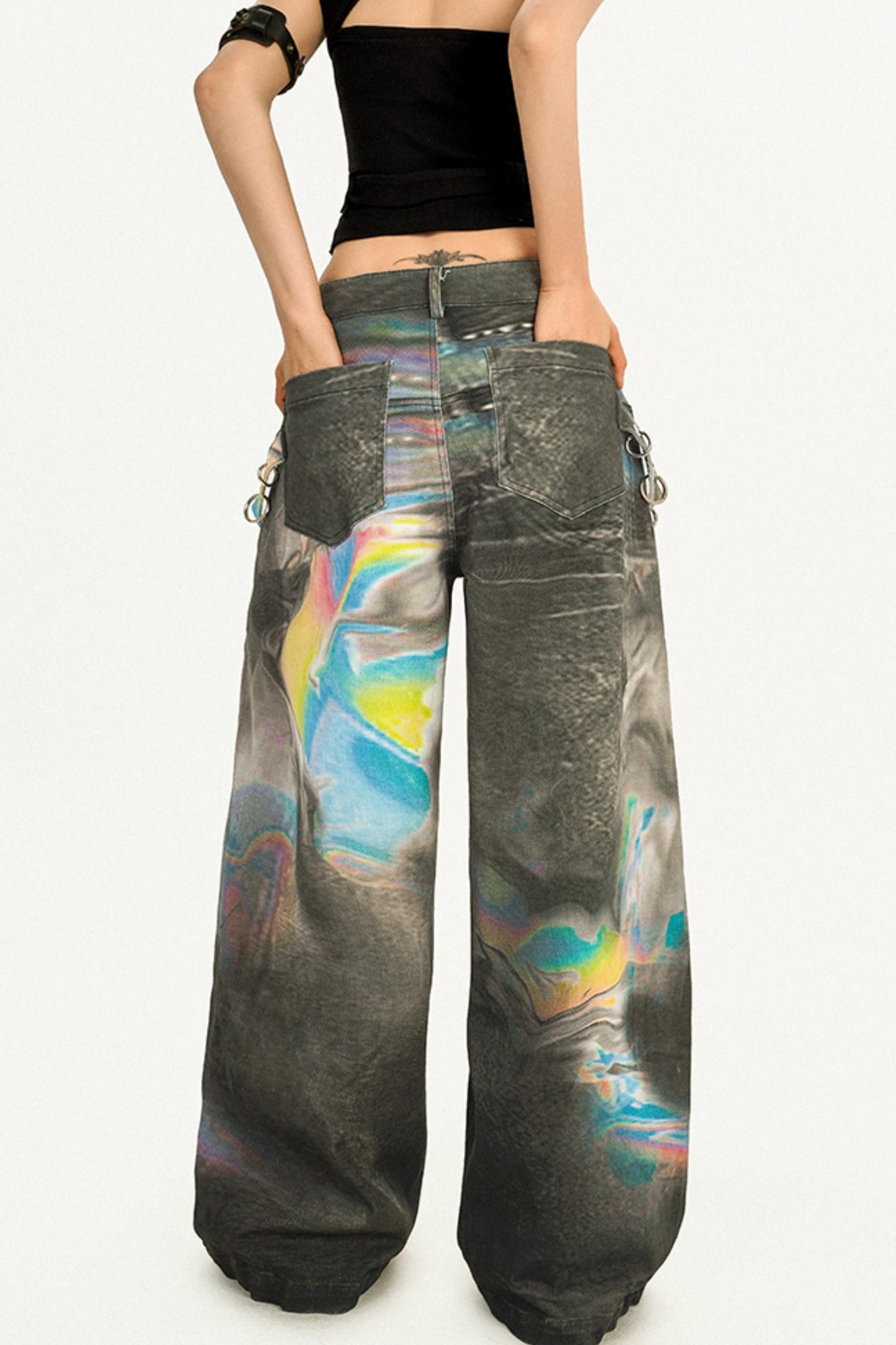 American Retro Color Smudge Jeans