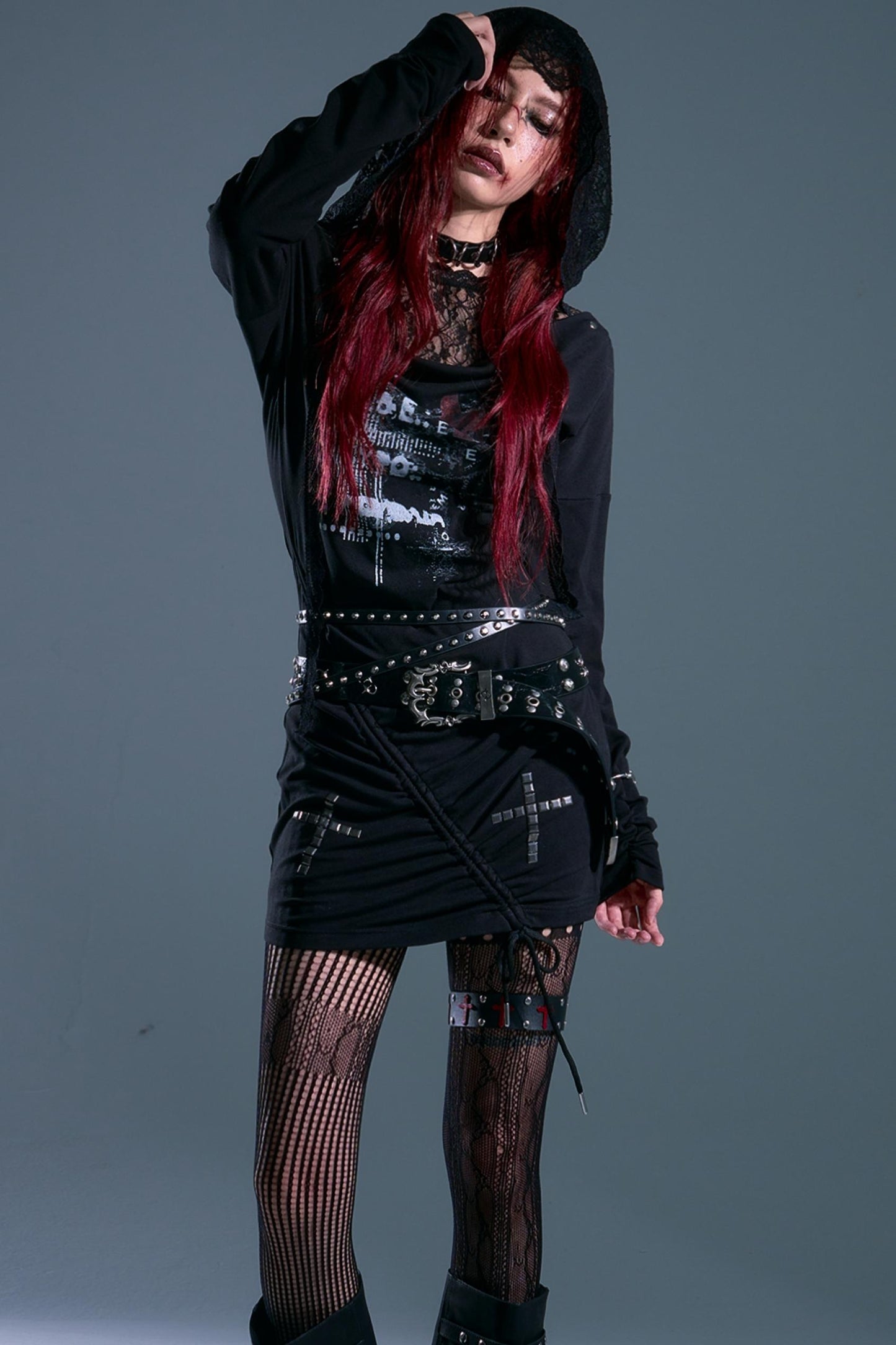 Punk Swing Lace Dress