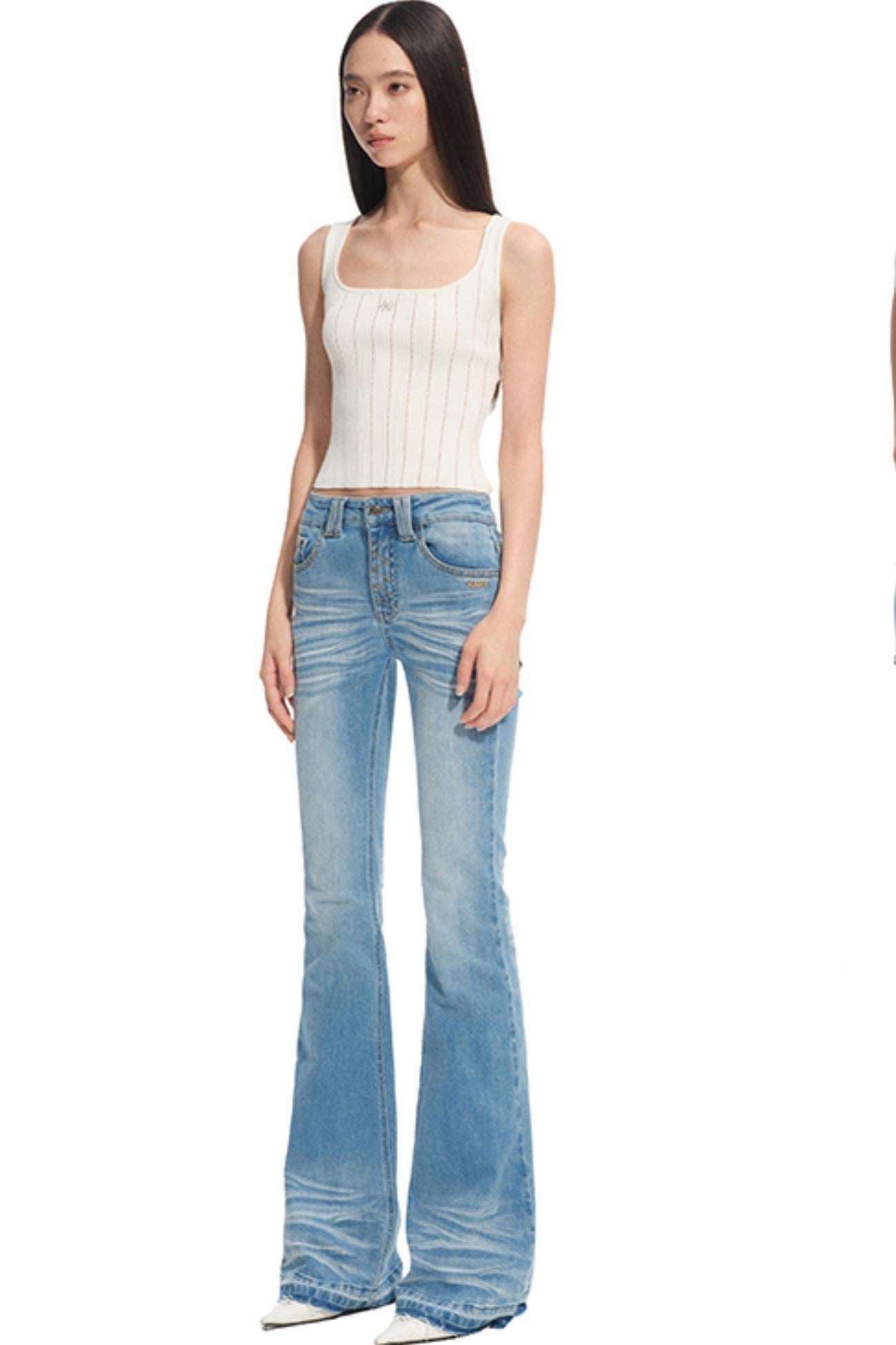 Stretch Slimming Bootcut Jeans