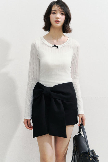 Bow Short Skirt