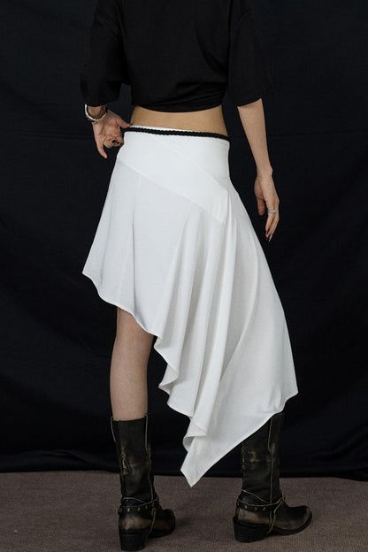 Summer Wavy Black Skirt