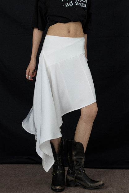 Summer Wavy Black Skirt