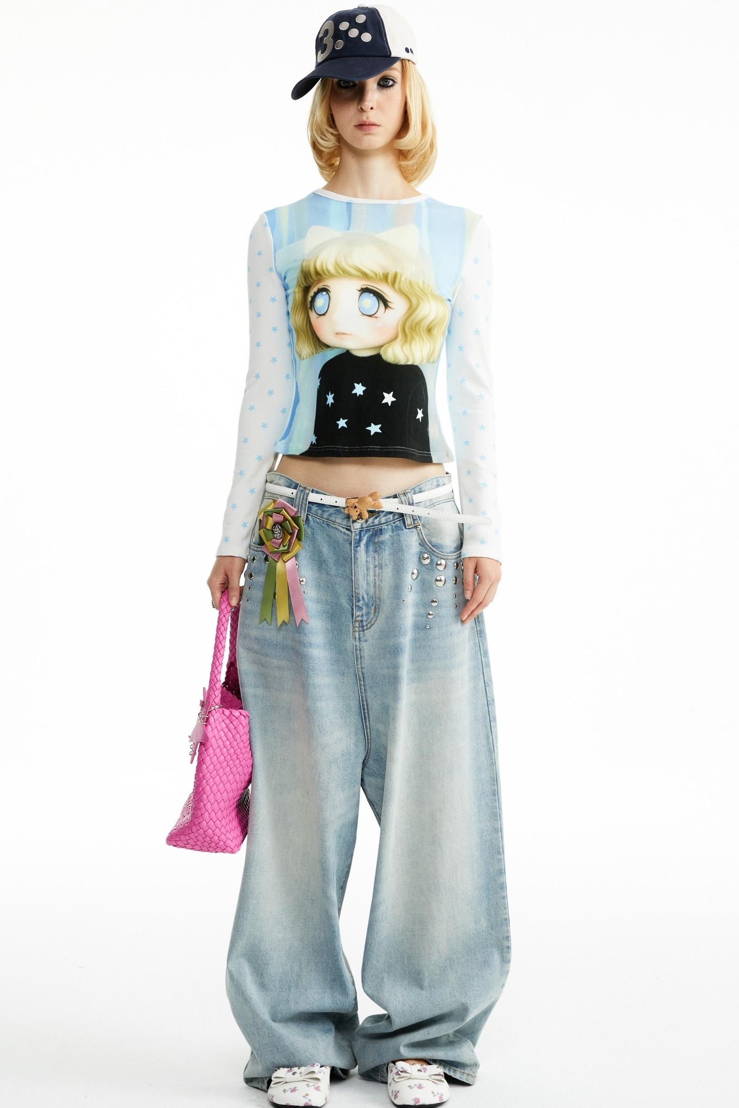 Cotton Little Girl Cartoon T-shirt