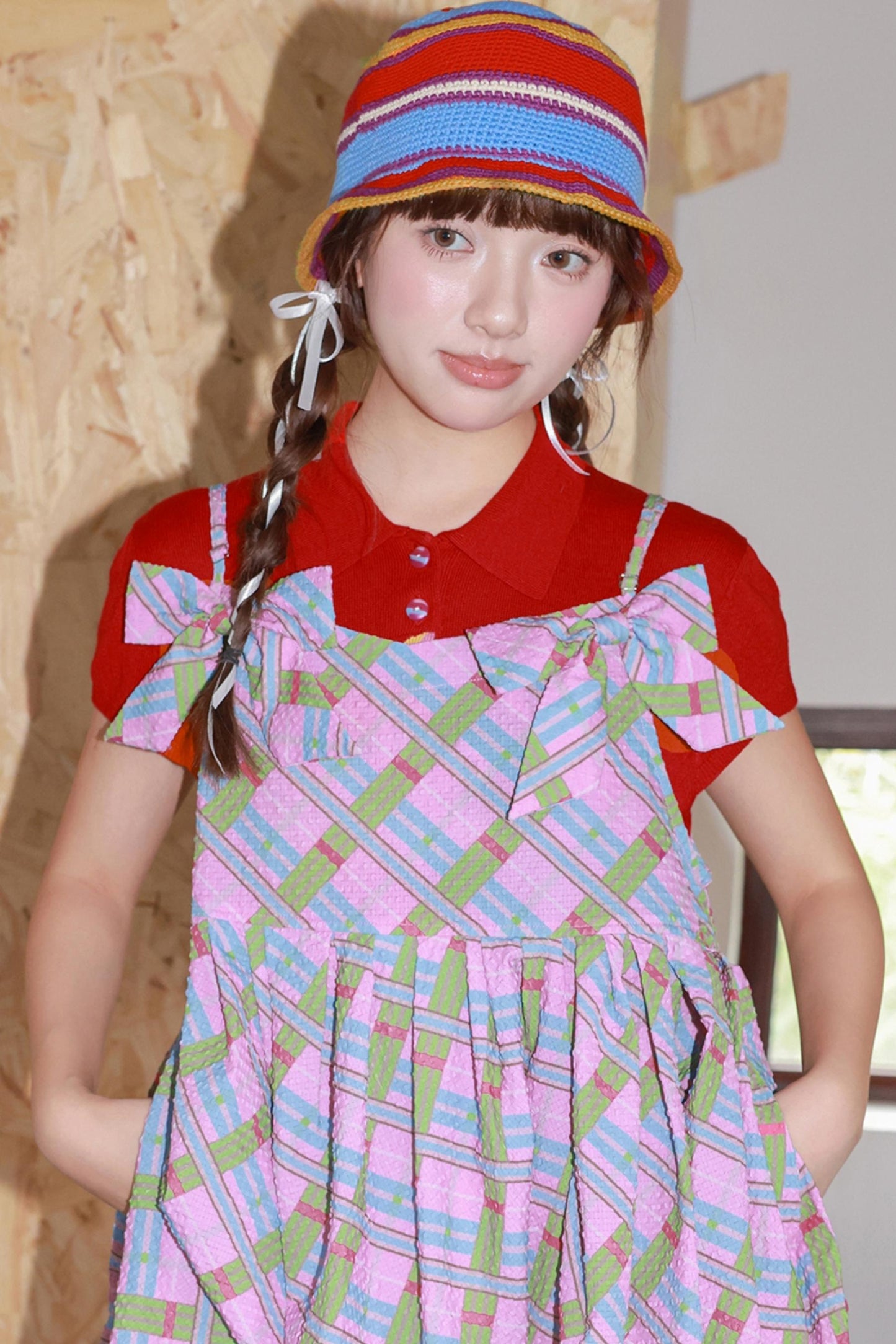 Colorful Stripe Crochet Hat