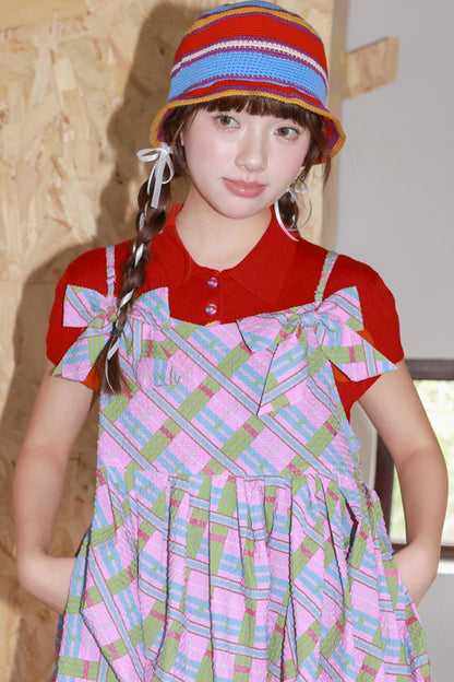 Colorful Stripe Crochet Hat