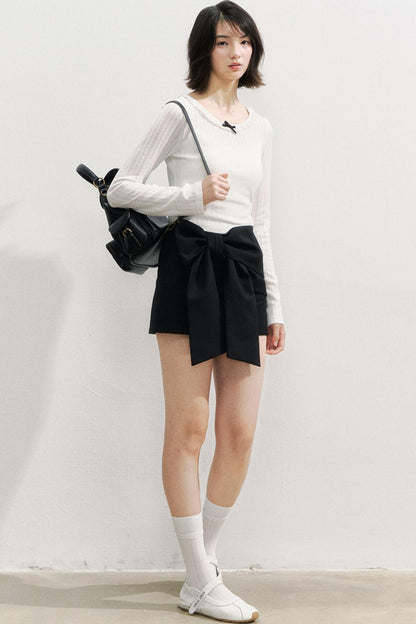 Bow Short Skirt
