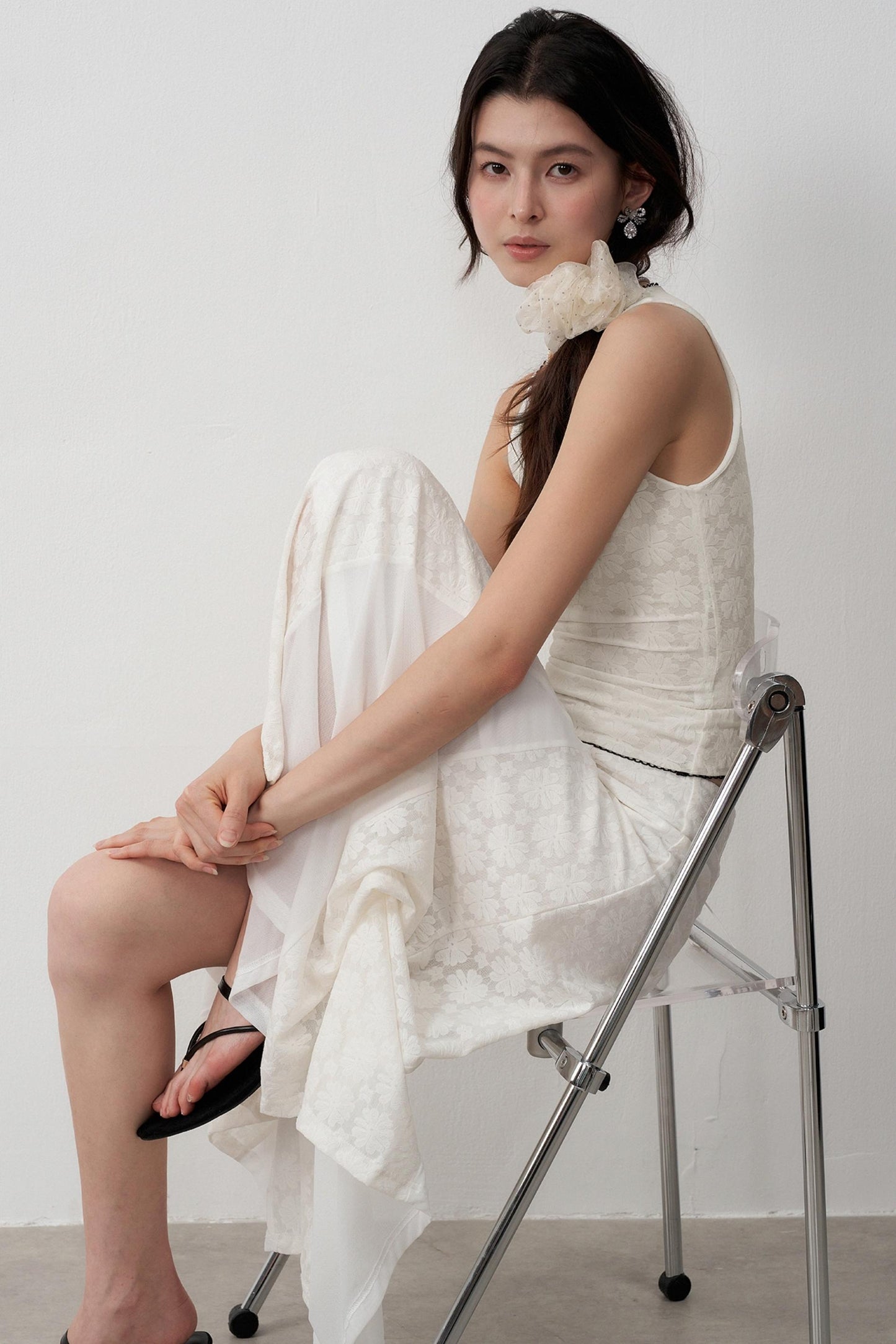 Lightweight Jacquard Stretch Slim Vest