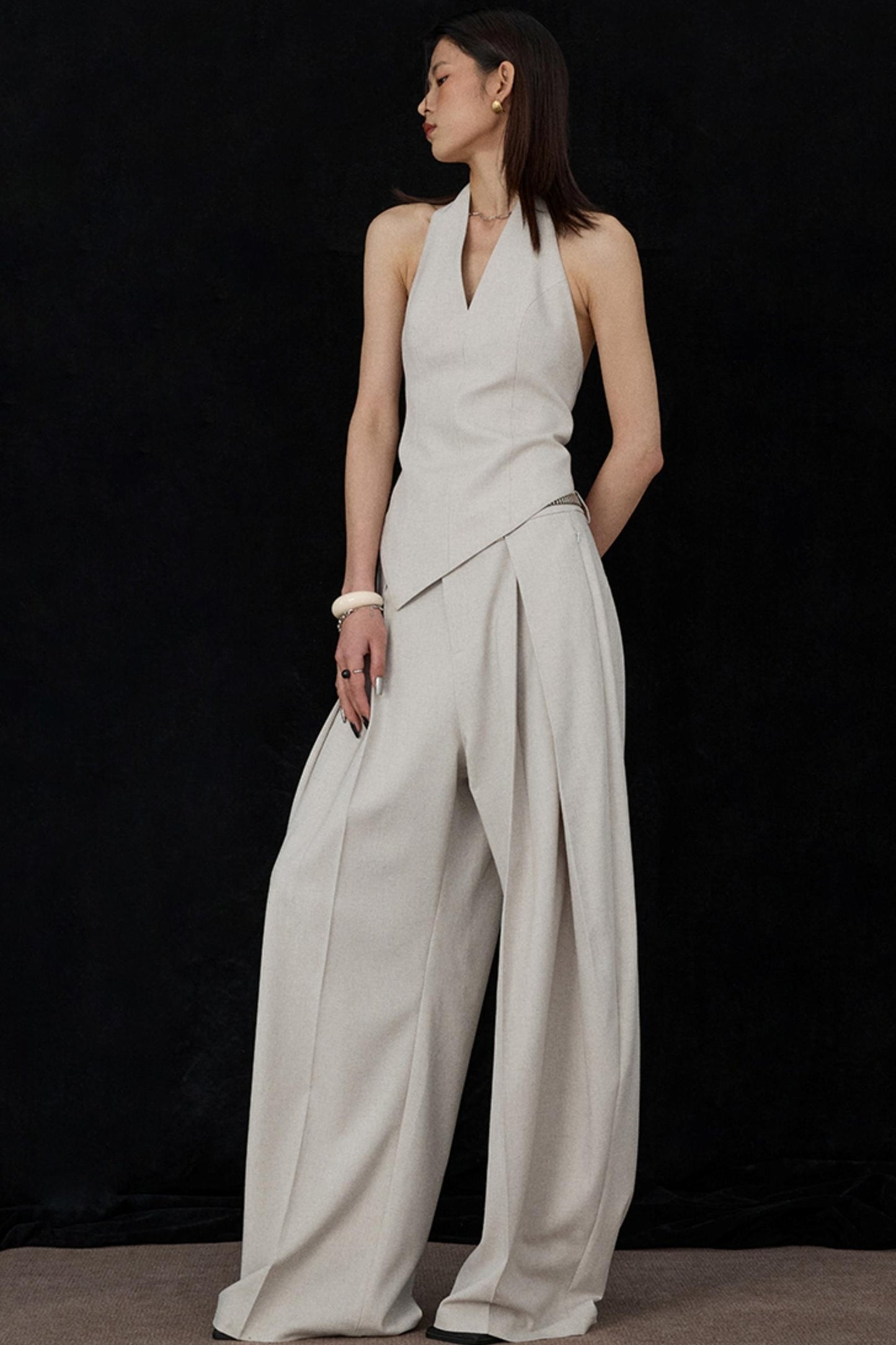 Apricot Scimitar Trouser Vest Set-Up