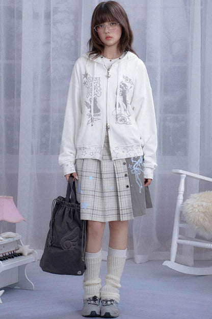 Angel Wings Graffiti Hooded Sweatshirt