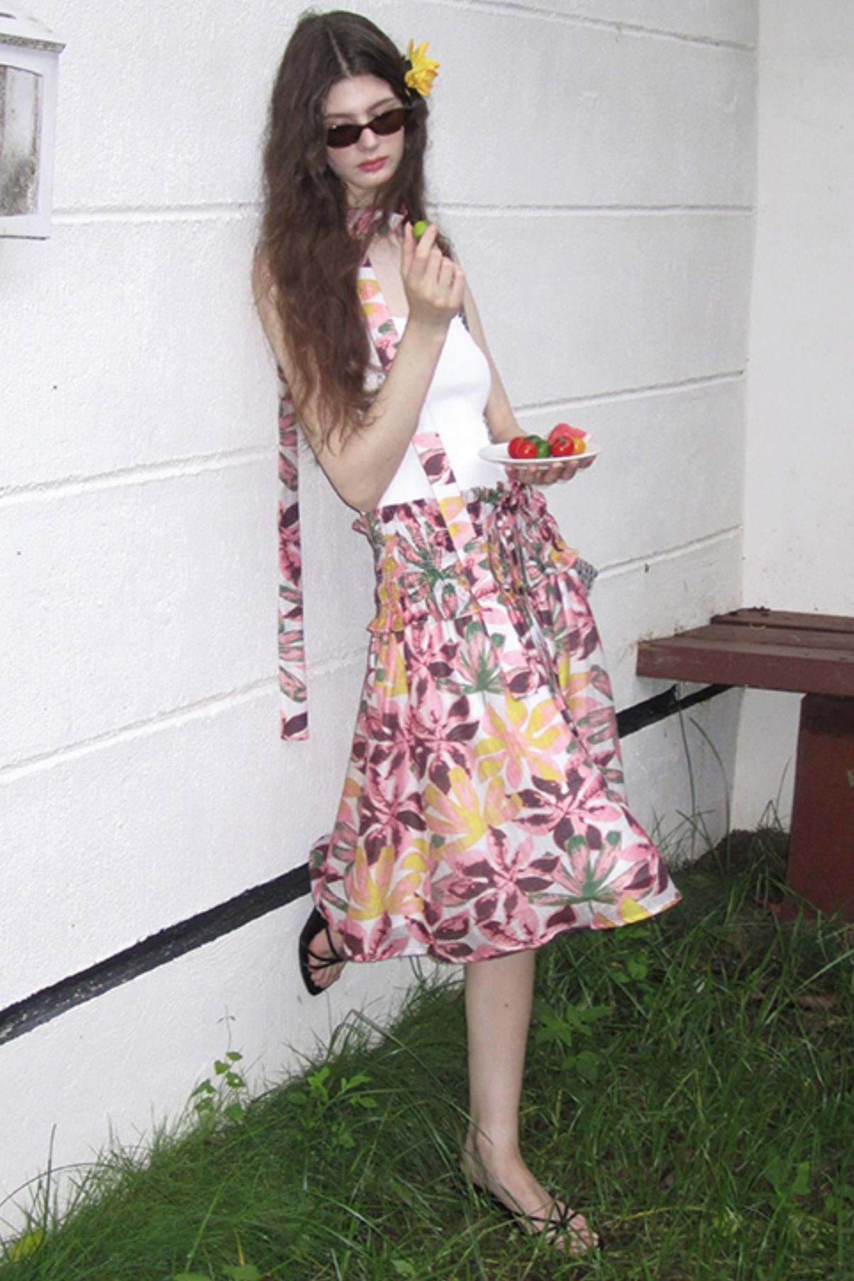 Vintage Garden Tencel Hemp Skirt