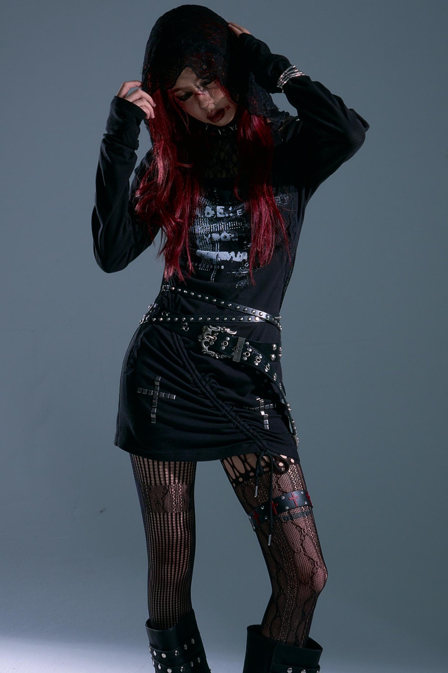 Punk Swing Lace Dress