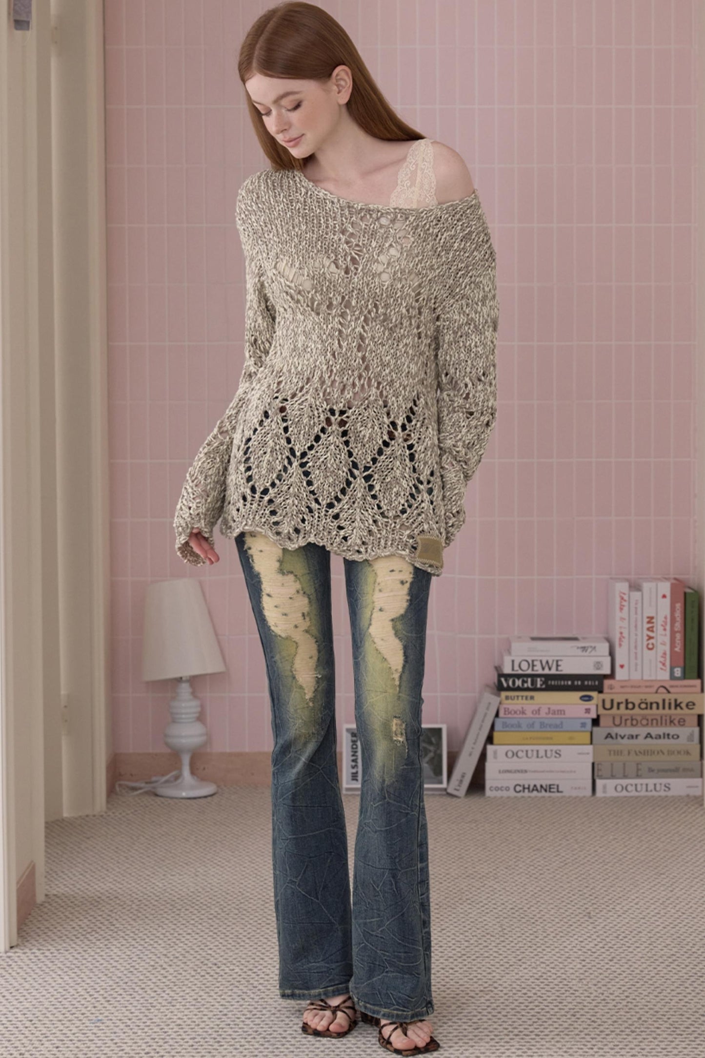 Retro Cool Ripped Tight Jeans