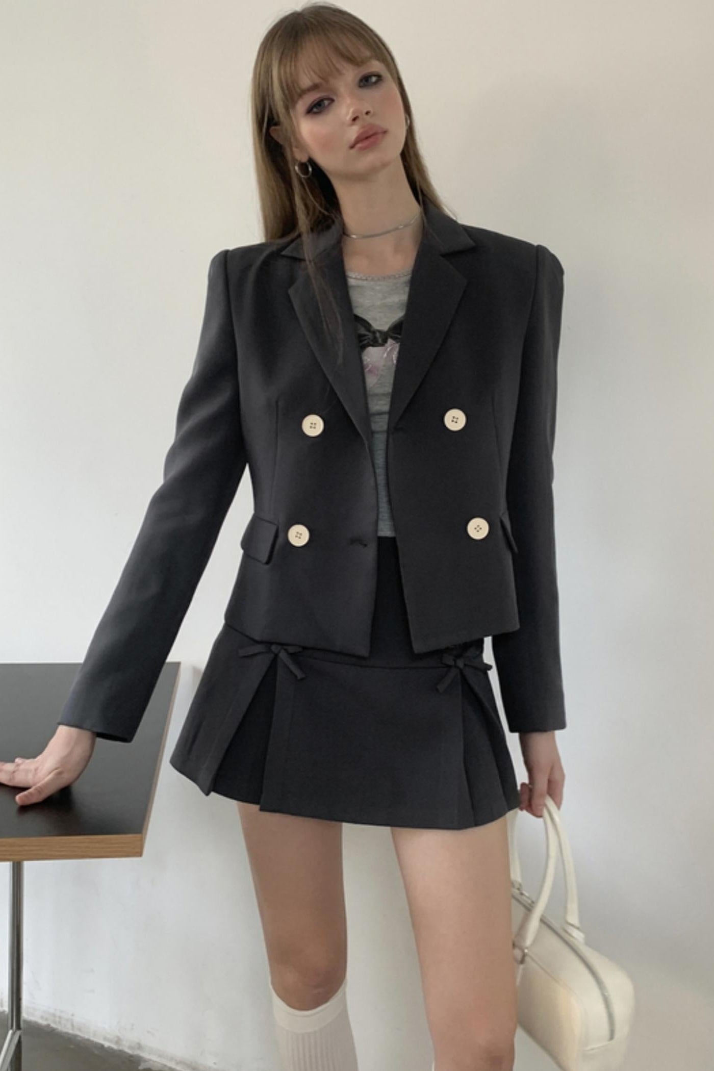 Vintage Gray Blazer