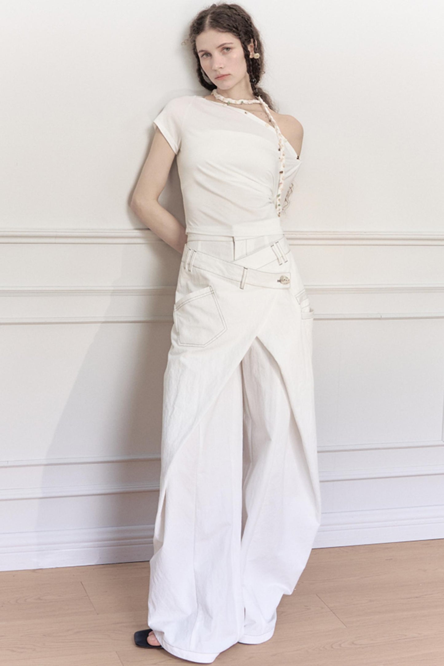 Yuan Sand Wide-Leg Pants