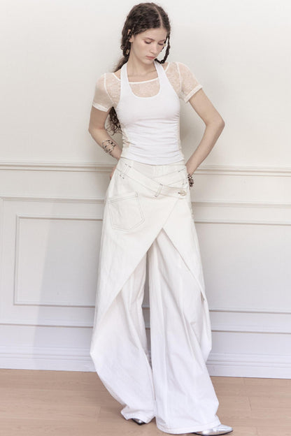 Yuan Sand Wide-Leg Pants
