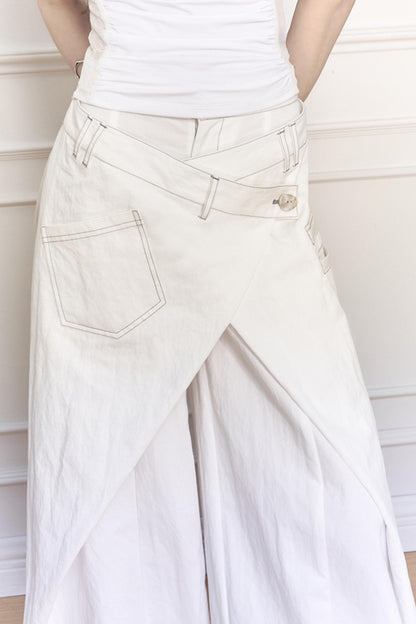 Yuan Sand Wide-Leg Pants