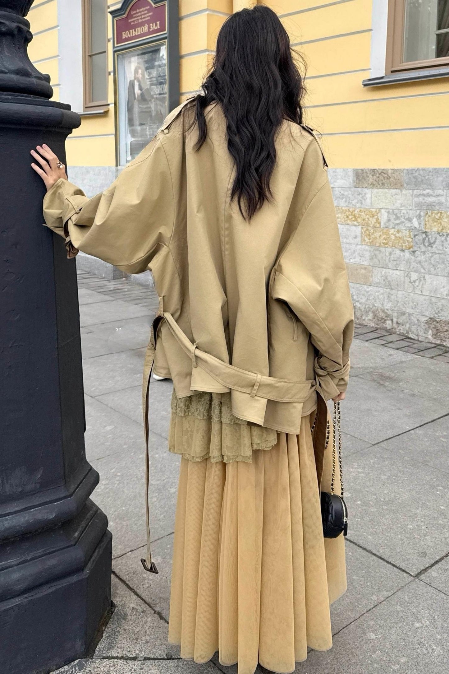 Vintage Irregular Mesh Cake Skirt