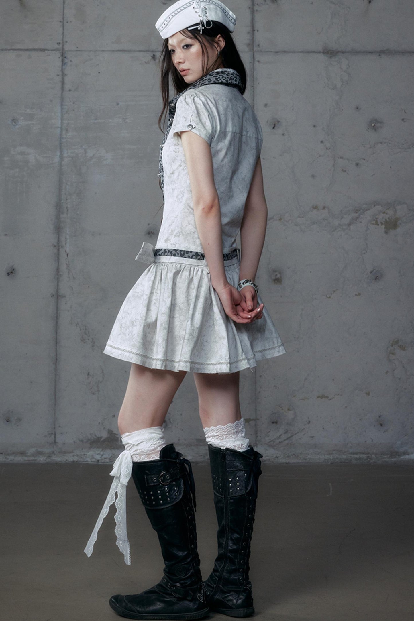 Vintage Patchwork Shirt Dress