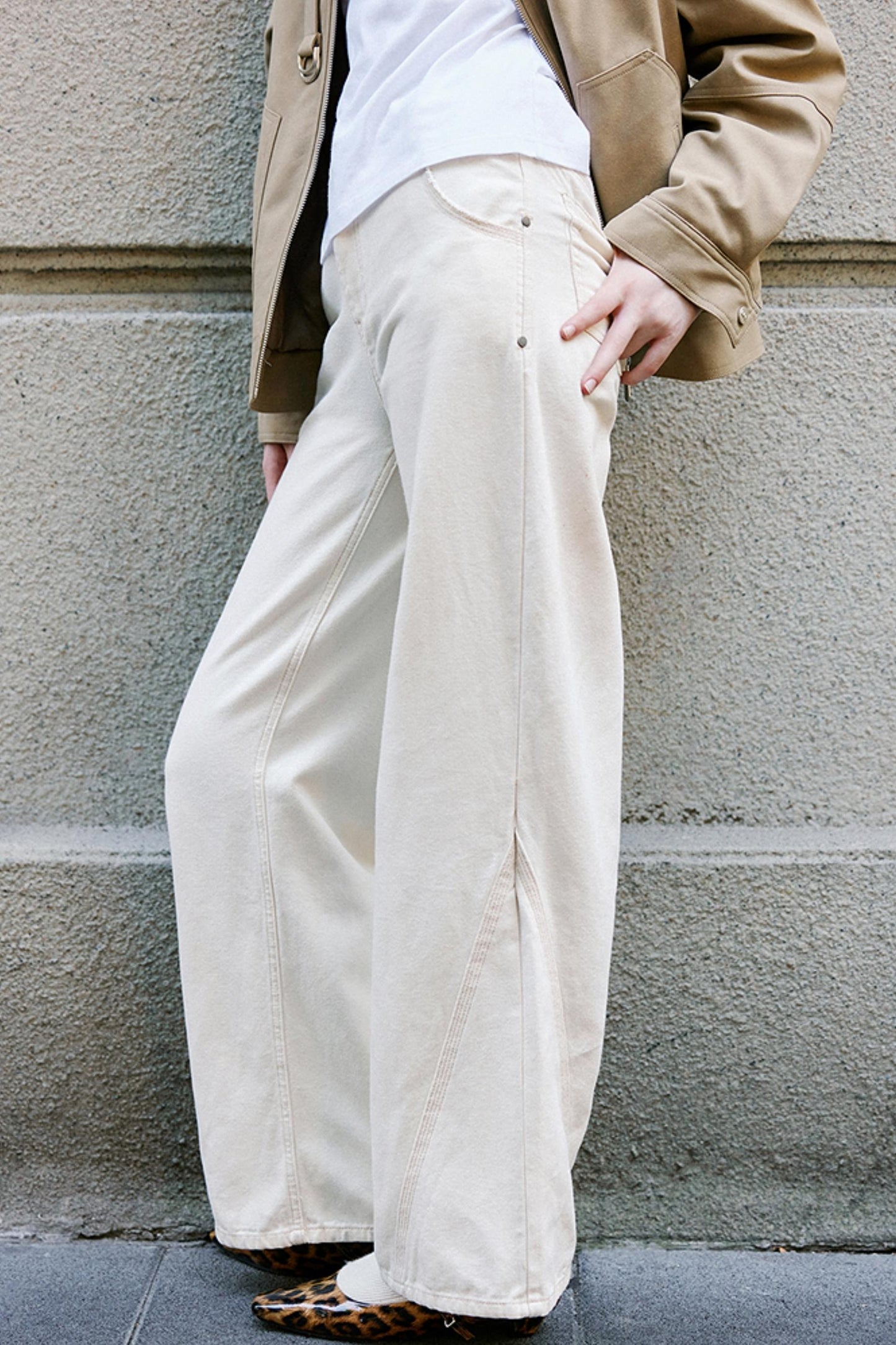 White Distressed Jeans