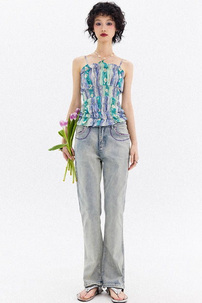 Summer Lace Micro Jeans